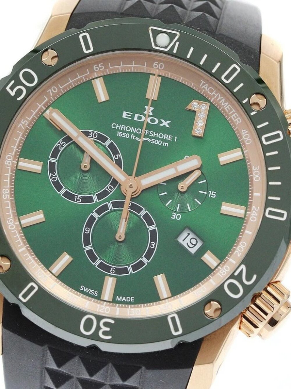 EDOX Chrono Offshore 1 Chronograph 10221 Date Dial Quartz Men's Watch_966625